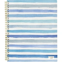 Mead Large Geo Blue Lines 2024 Weekly/Monthly Planner