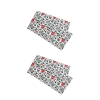 Cotton Table Runner (54") (Mistletoe Poinsettia) - Set of 2
