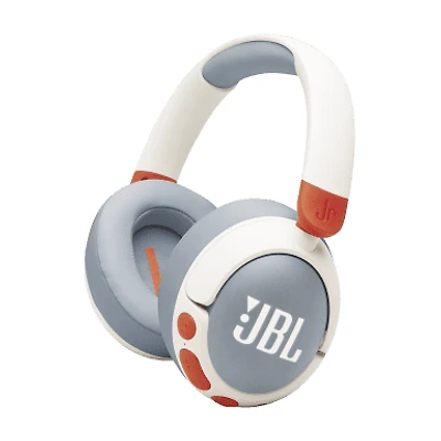 JBL Junior 470NC Casque circum-auriculaire sans fil à réduction de bruit pour enfant - Blanc