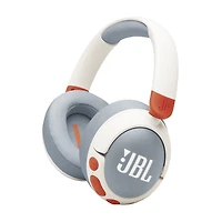 JBL Junior 470NC Casque circum-auriculaire sans fil à réduction de bruit pour enfant - Blanc