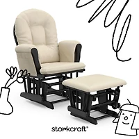 Storkcraft Hoop Glider and Ottoman