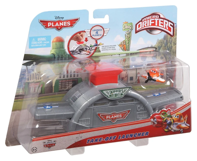 Disney Planes Micro Drifters Dusty Crophopper Launcher
