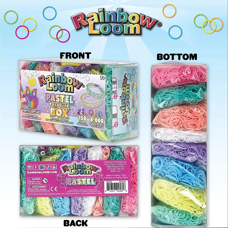 Rainbow Loom Treasure Box Pastel