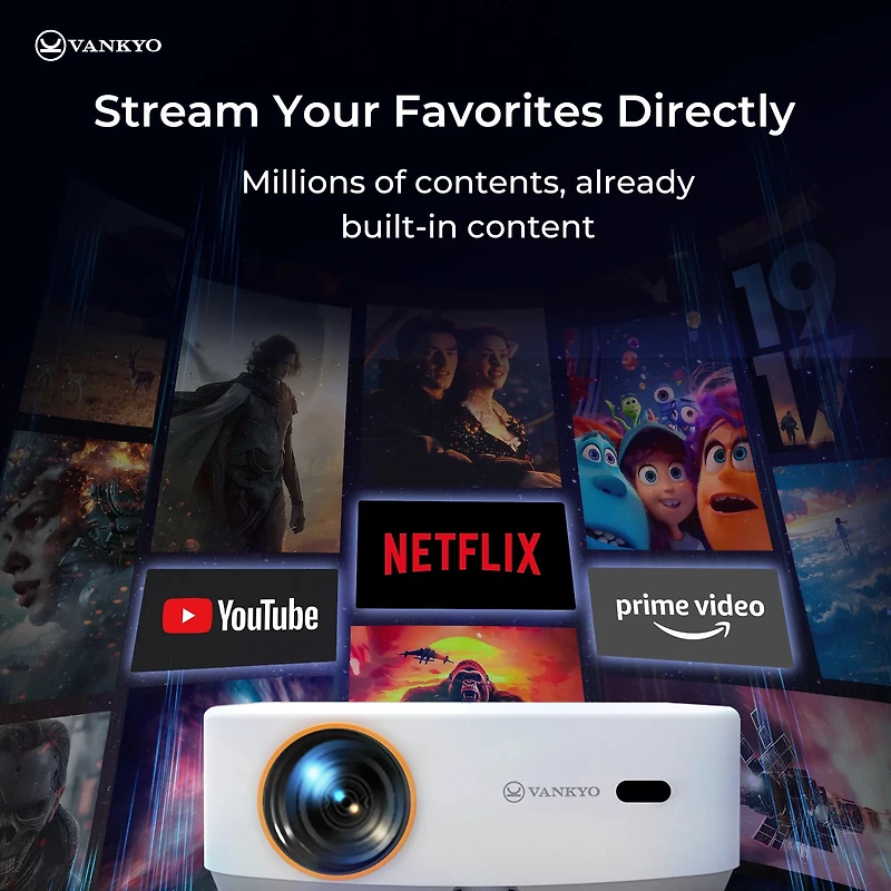 Projecteur Vankyo Leisure L570S Native 1080P avec Dolby Audio VANKYO Loisirs 570S