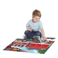 Melissa & Doug Puzzle de Sol en Carton Géant de Camion de Pompiers (36 pièces)