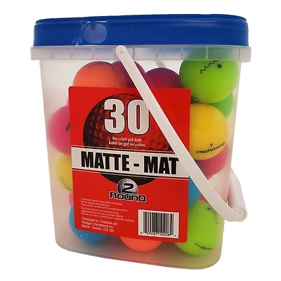 Color Matte Golf Balls Bucket, #10208