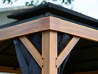 Yosemite Gazebo Structure en Aluminum Finition Bois 12 x 16