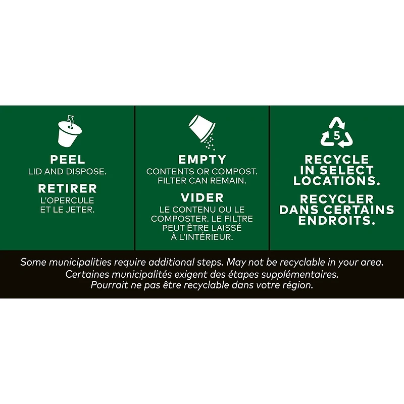 Capsules K-Cup de café infusé sur glace noir classique Van Houtte, torréfaction moyenne, 10 unités 10 unités