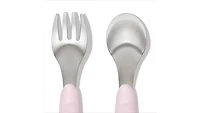Oxo Tot - Fork & Spoon Set - - Blossom - 12 Months +