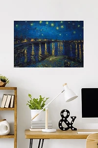 Starry Night over The Rhone by Vincent van Gogh Wall Poster, 22.375" x 34"