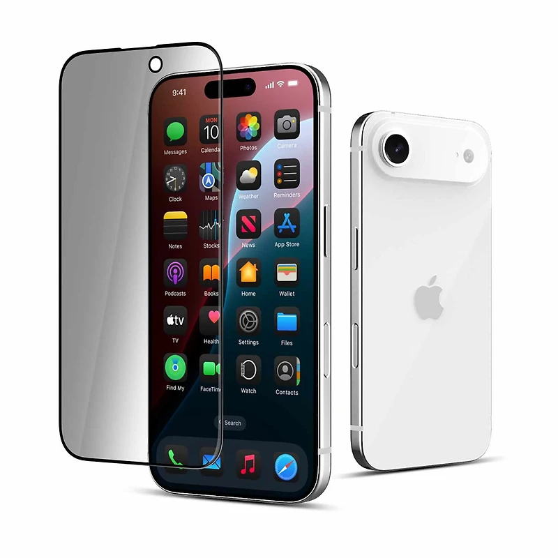 22 Cases Protecteur D'ecran en Verre Trempé Privacy pour iPhone Air