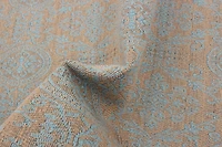 ECARPETGALLERY 4'9" x 6'9" Transitional Collage Handmade Area Rug for Living Room, Dining Room and Bedroom in Blue