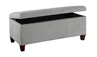 Charlotte Grey Shoe Storage Ottoman