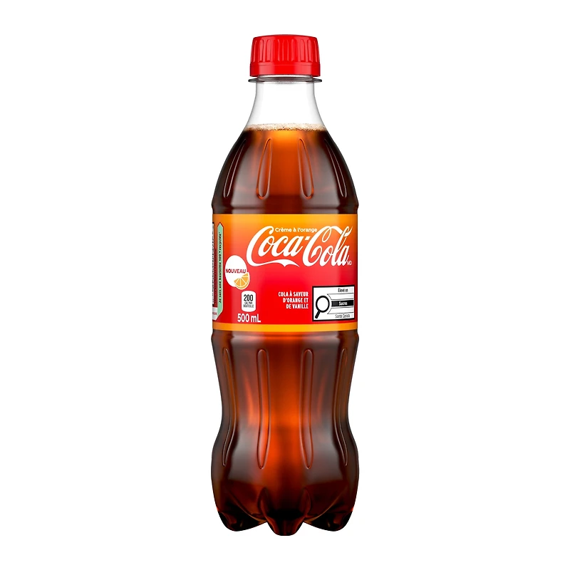 Coca-Cola Crème à l'orange Bouteille, 500 mL Coca-Cola Crème de Orange 500ml