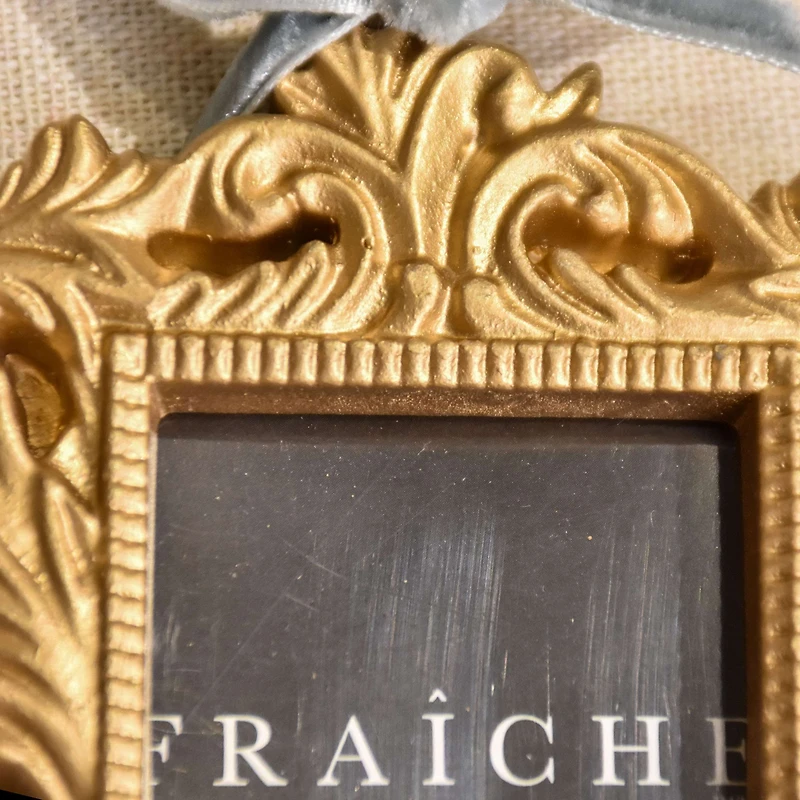 FRAÎCHE Noël 3 pack Photo encadrée ornement Set, or