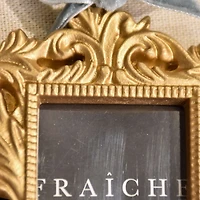 FRAÎCHE Noël 3 pack Photo encadrée ornement Set, or