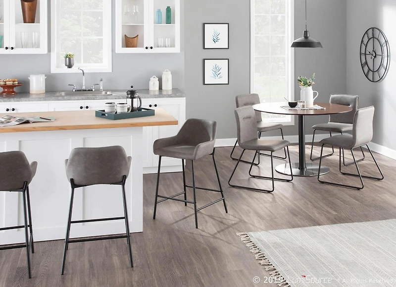 Daniella Industrial Counter Stool by LumiSource