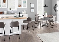 Daniella Industrial Counter Stool by LumiSource