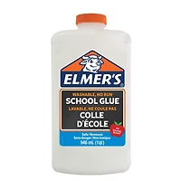 Elmer's Liquid School Glue, Clear, Washable, Great for Making Slime