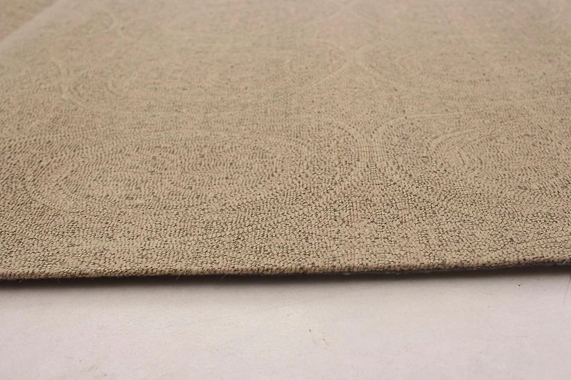 ECARPETGALLERY 4'8" x 6'8" Transitional Collage Handmade Area Rug for Living Room, Dining Room and Bedroom in Brown