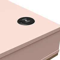 CosmoLiving by Cosmopolitan Camila Writing Desk, Pink