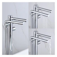 akuaplus® CLAUDIA Freestanding Bathtub Faucet with Hand Shower.