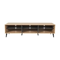 CorLiving Cole Modern Engineered Wood TV Stand with Open Shelves for Most TVs up to 85"