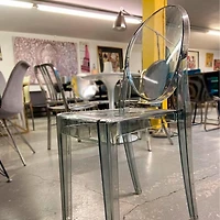 Heavenly Collection <br>Plastique Fumée Chaise Sans Bras