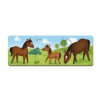 Janod - À partir de 3 ans - Puzzle Trionimo - 10 puzzles de 3 pièces - 30 pièces - Animaux - Carton FSC - Jeux de mémoire et d'association