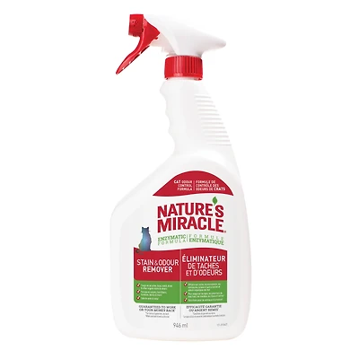 Nature's Miracle Éliminateur de taches et d'odeurs pour les chats, 946ml