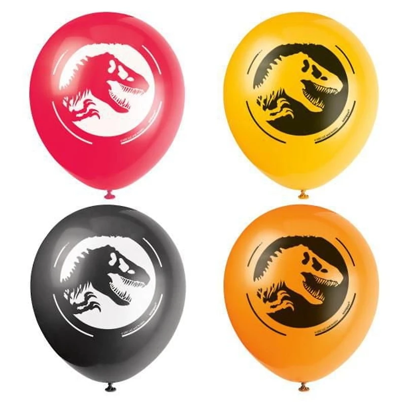 Jurassic World 3 12" Latex Balloons, 8ct