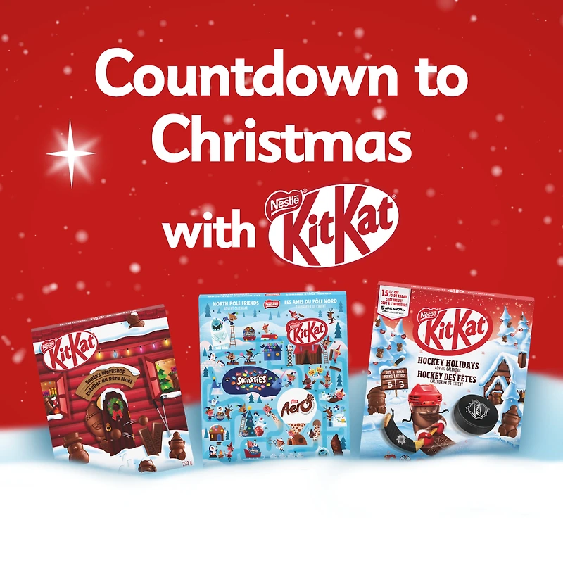 Kitkat Calendrier de l’avent de l’atelier du père Noël, chocolats 233 g