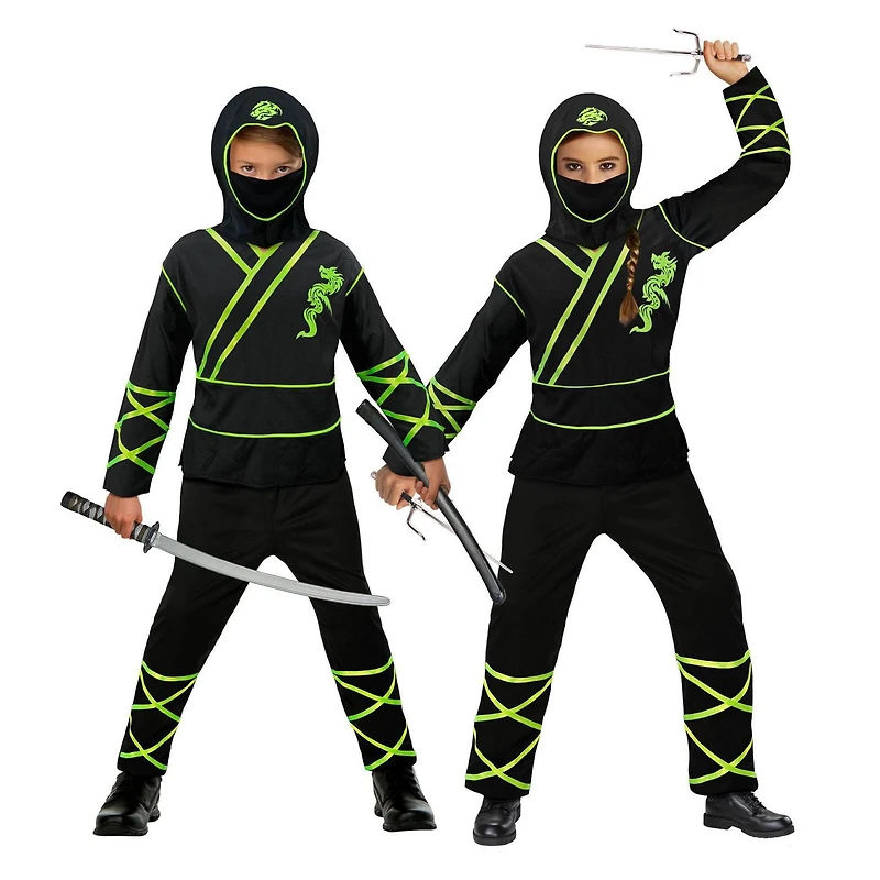 Youth Unisex's Ninja in the dark Costume S