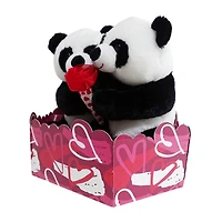 WAY TO CELEBRATE Panda Couple Peluche 9,5 pouces