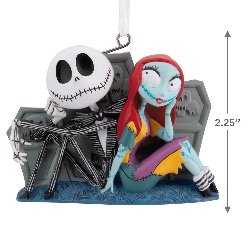 Décoration Hallmark de Noël (Jack et Sally et pierres tombales, L'Étrange Noël de monsieur Jack de Tim Burton, Disney)