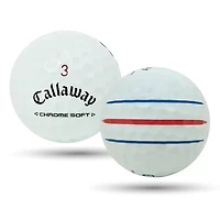 Mulligan - 36 balles de golf récupérées Callaway Chrome Soft 2024 Triple Track 5A Mint