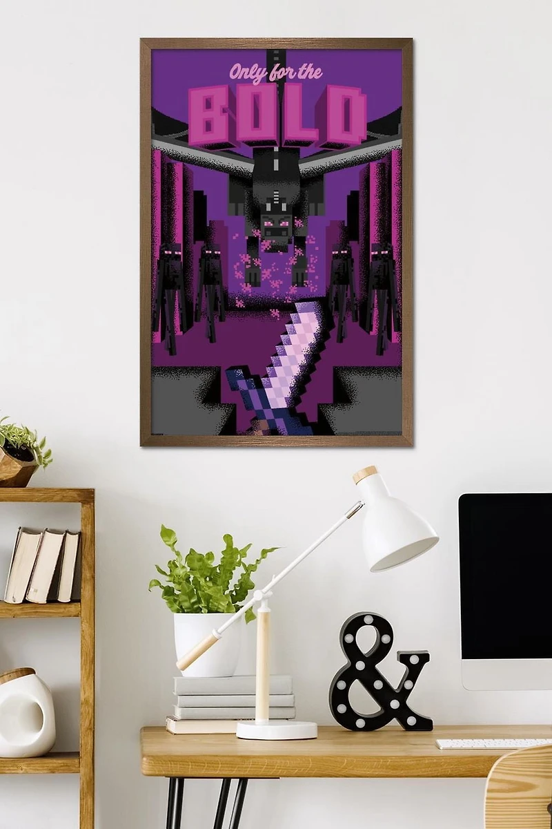 Minecraft: Discover - Only For The Bold Wall Poster