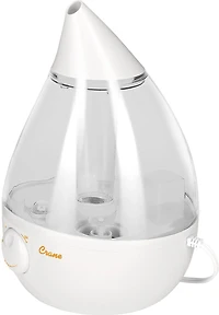 Humidificateur utrasonique à brume fraîche en forme de goutte clair de Crane