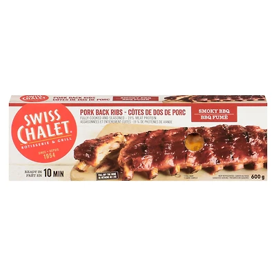 Côtes de dos de porc BBQ Swiss Chalet 600g Côtes Levées BBQ SWISS CHALET