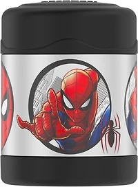 Thermos Kids Stainless Steel Vacuum Insulated FUNtainer Food Jar, 295 ml, Spiderman, Black, F30021SP