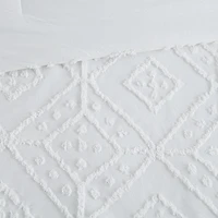 Ensemble d'édredon 5 piéce de Home Trends Ensemble d'édredon diamant chenille, 2 place / grand