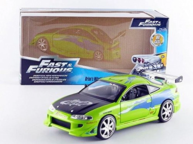 Metals 1:24 Fast & Furious Brian's Mitsubishi Eclipse Diecast Vehicle