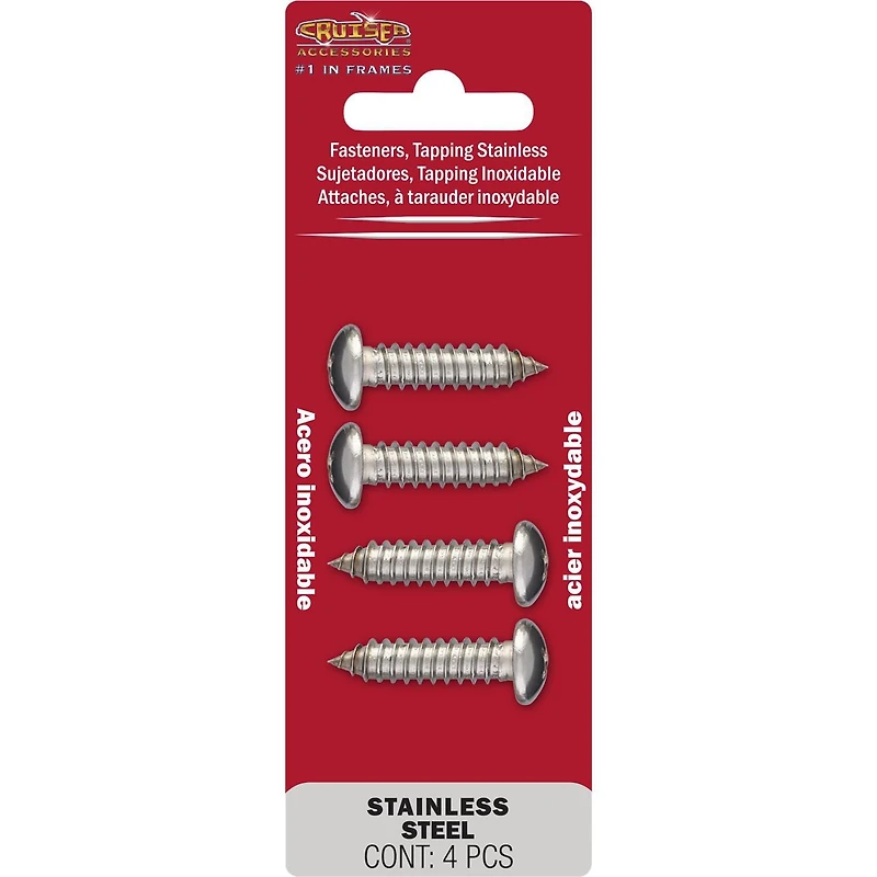 Cruiser Accessories, fixations taraudeuses en acier inoxydable