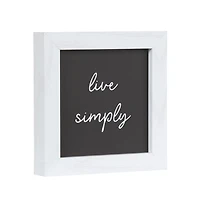 Œuvre d'appoint encadrée 15 x 15 Live Simply