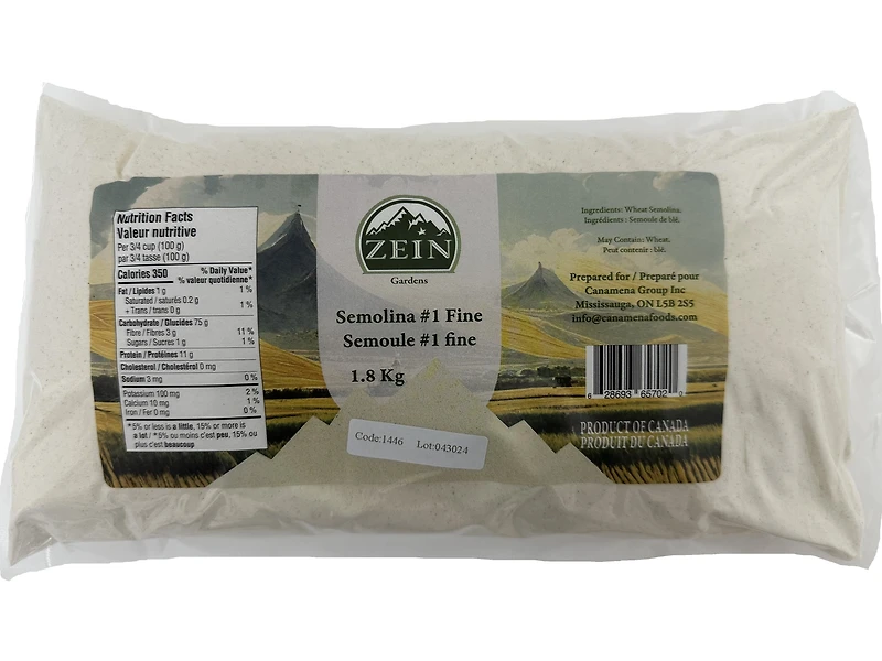 Zein Semolina #1 4lb, 1.81 kg