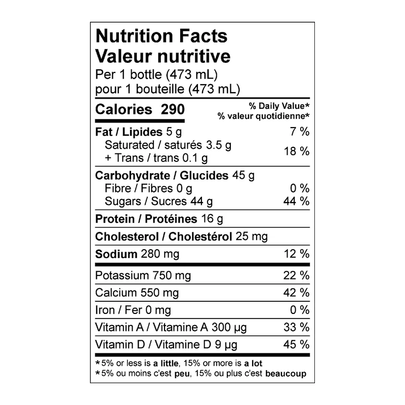 Lait's Go Lait partiellement écrémé à la vanille 1% 473 mL