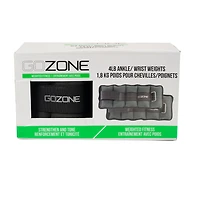 Poids pour chevilles/poignets GoZone – Gris/noir Alourdi avec du sable