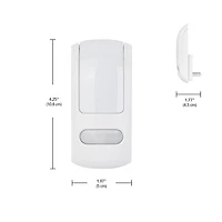 Veilleuse blanche à DEL avec détection de mouvement et fonction nocturne automatique Veilleuse enfichable à DEL