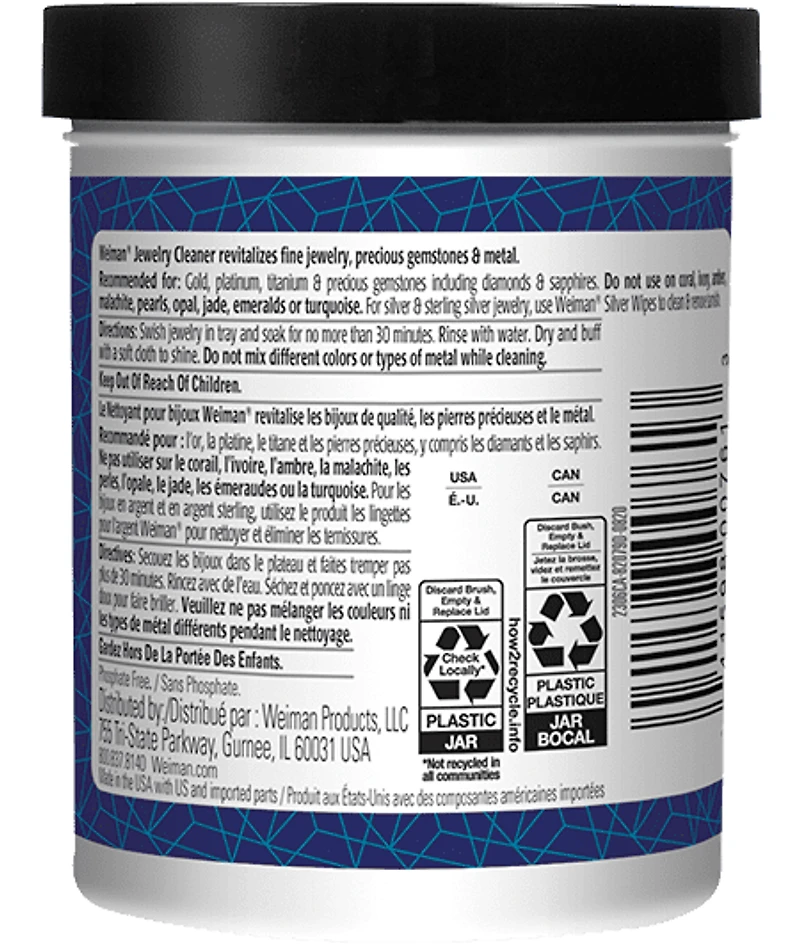 Weiman Fine Jewelry Cleaner for Gold, White Gold, Precious Stones, 7oz