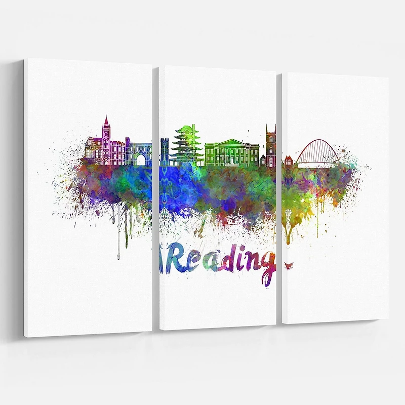 Design Art La Ligne D'Horizon De Reading Art Sur Toile